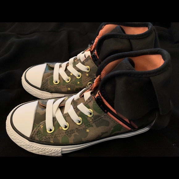 Converse camo and tulle high top sneaker - Picture 4 of 6